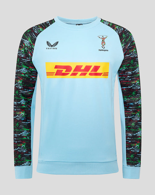Harlequins Men's 25/26 Training Sweatshirt - Sky Blue
