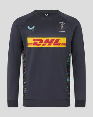 Harlequins Men's 25/26 Training Sweatshirt - Ebony