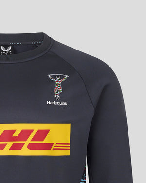 Harlequins Men's 25/26 Training Sweatshirt - Ebony