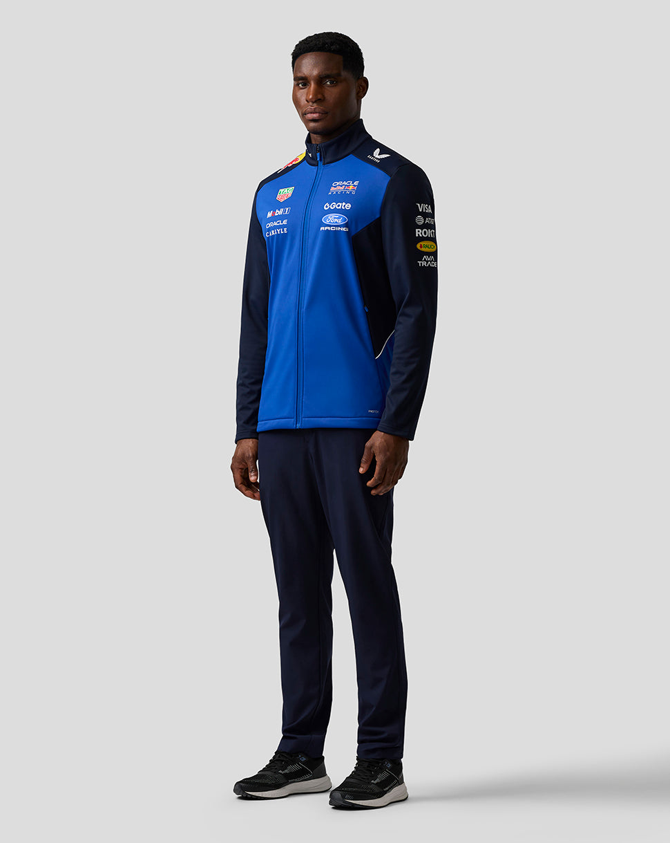 Oracle Red Bull Racing Unisex Teamline Soft Shell Jacket - Night Sky / Surf The Web - Night Sky/Surf The Web