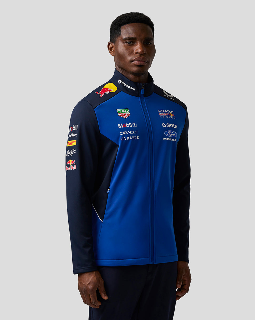 Oracle Red Bull Racing Unisex Teamline Soft Shell Jacket - Night Sky / Surf The Web - Night Sky/Surf The Web