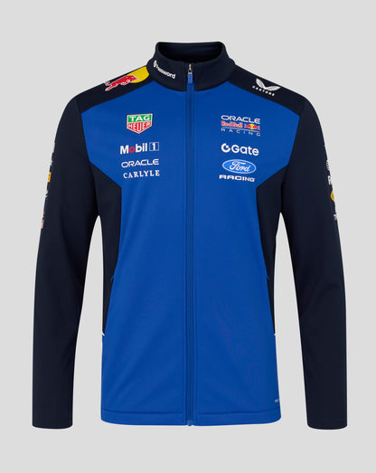 Oracle Red Bull Racing Unisex Teamline Soft Shell Jacket - Night Sky / Surf The Web