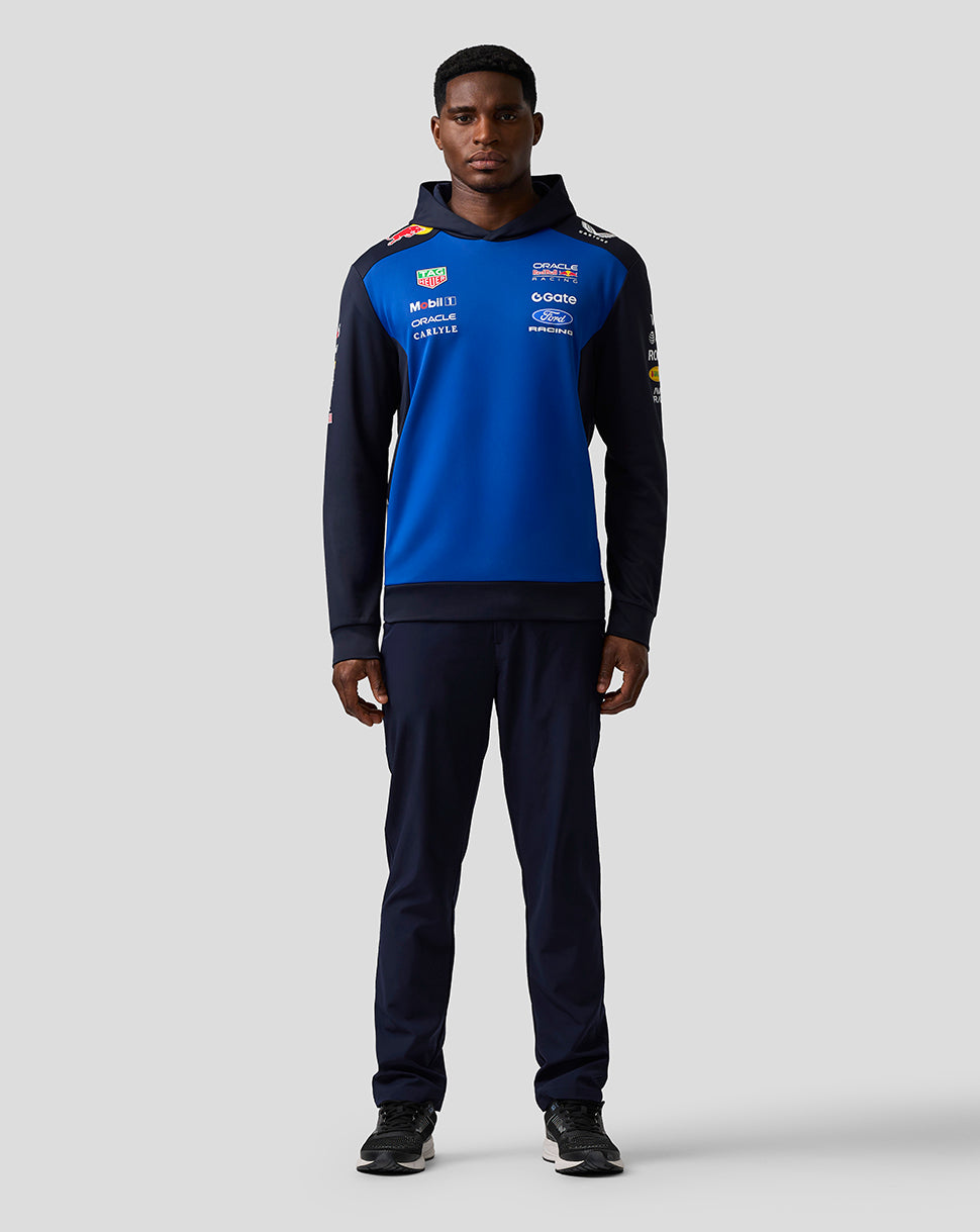 Sudadera con capucha Oracle Red Bull Racing Unisex Teamline Overhead – Cielo nocturno / Surf the Web - Night Sky/Surf The Web