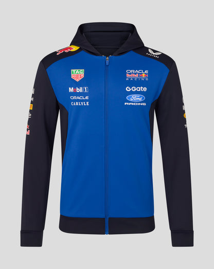 Oracle Red Bull Racing Unisex Teamline Full Zip Hoodie - Night Sky / Surf The Web