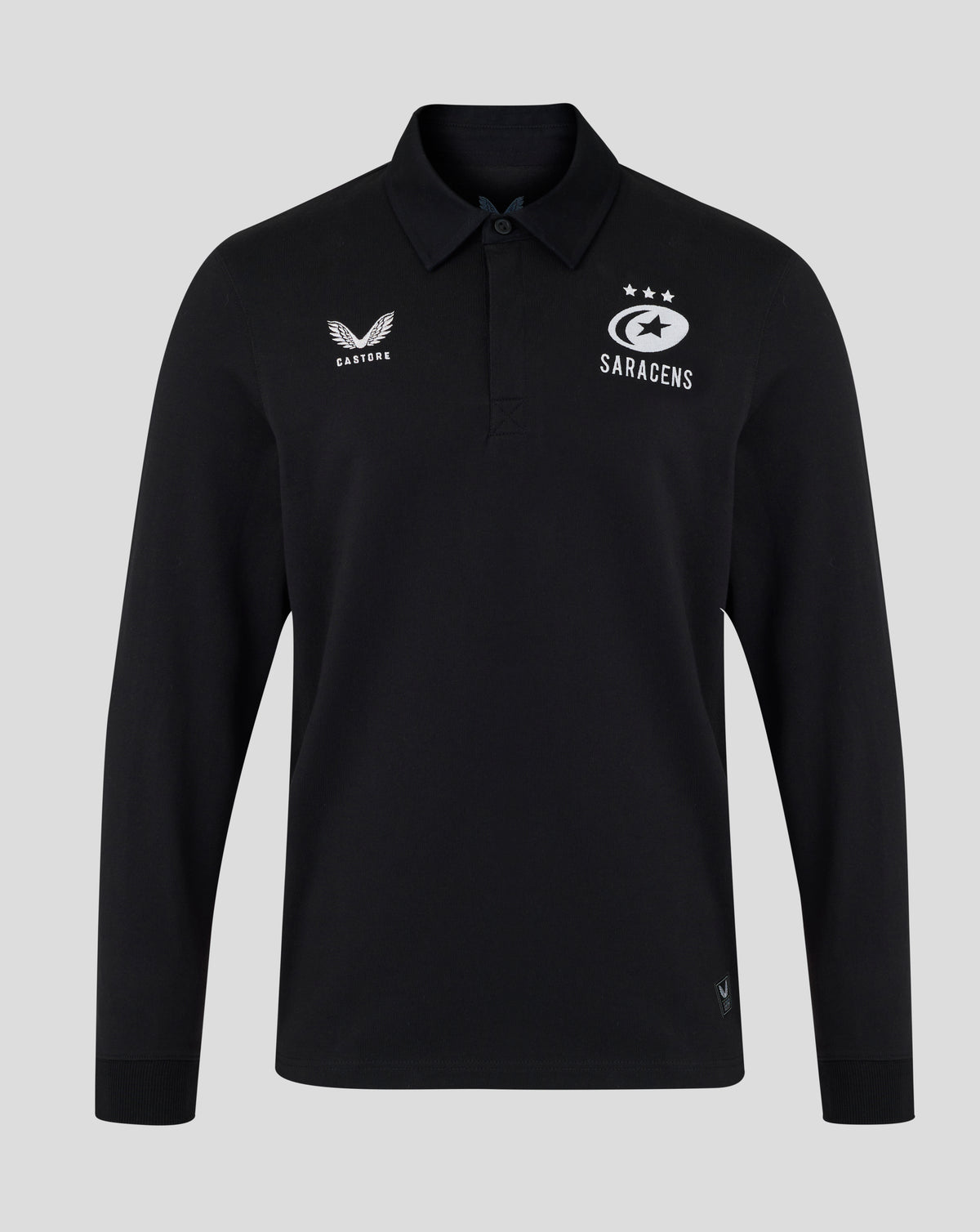Saracens Unisex 25/26 Home Classic Long Sleeve Shirt - Black/Red