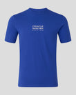 Blue t-shirt with Oracle Red Bull Racing logo on a gray background