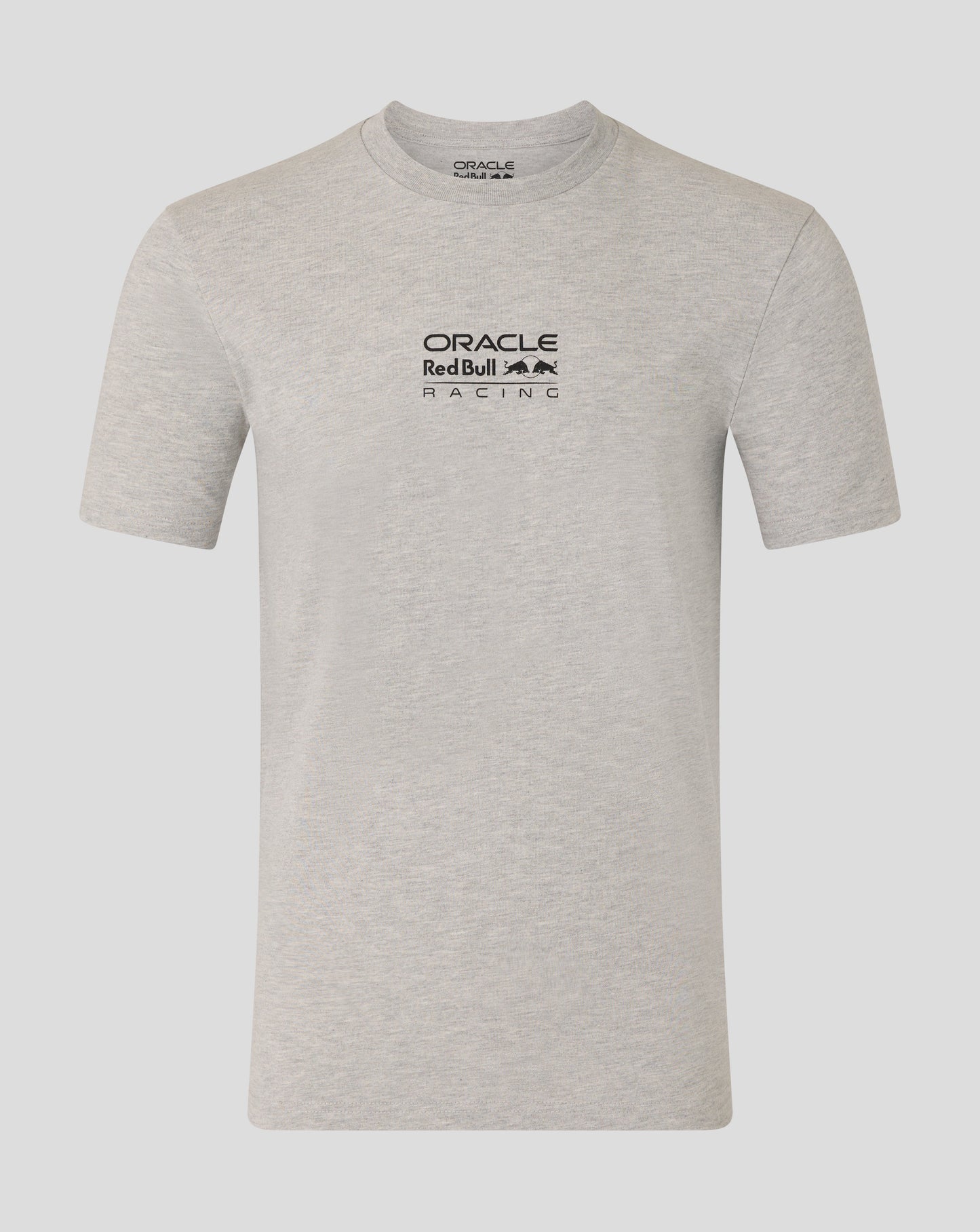 Gray t-shirt with Oracle Red Bull Racing logo on a light gray background