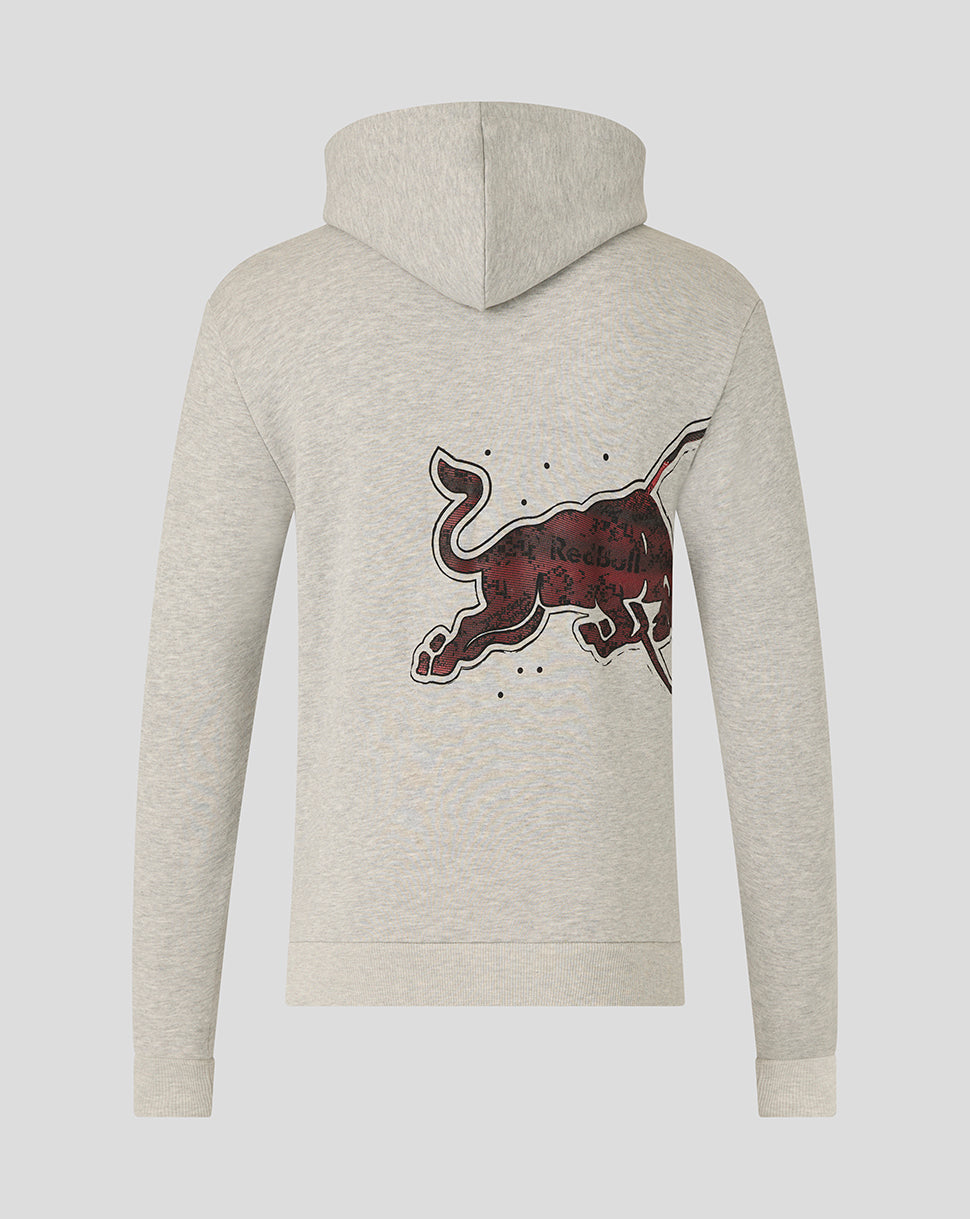Oracle Red Bull Racing Unisex Graphic Bull Hoodie - Grey Marl - Grey Marl