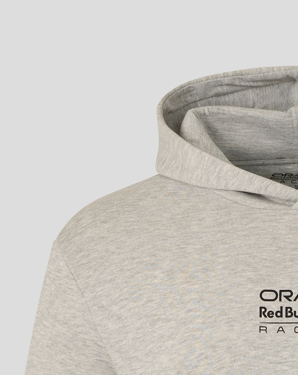 Gray hoodie with Oracle Red Bull Racing logo on a light gray background