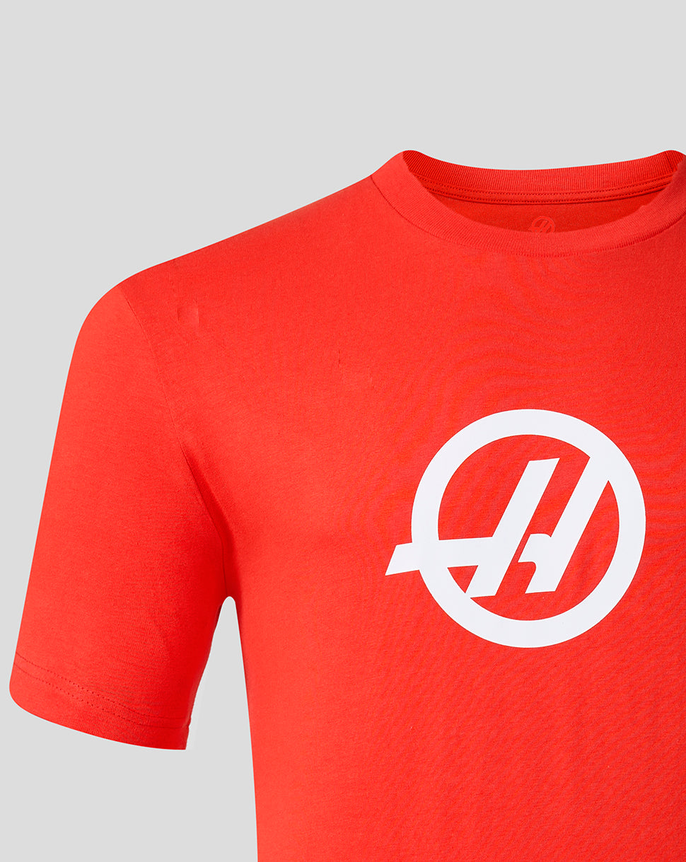 Official Haas Team Unisex Regular Fit T-Shirt - Red - Red