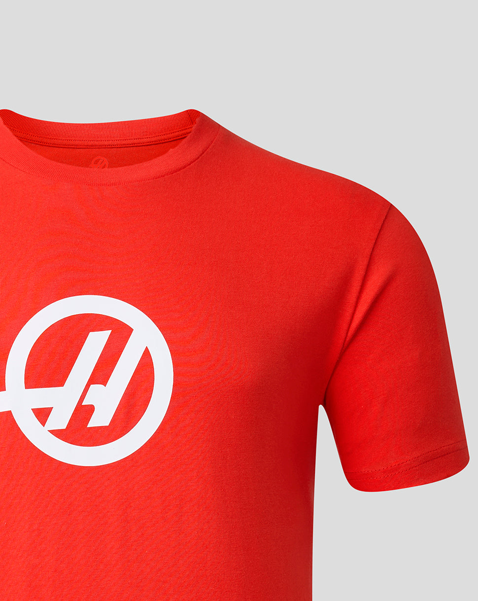 Official Haas Team Unisex Regular Fit T-Shirt - Red - Red