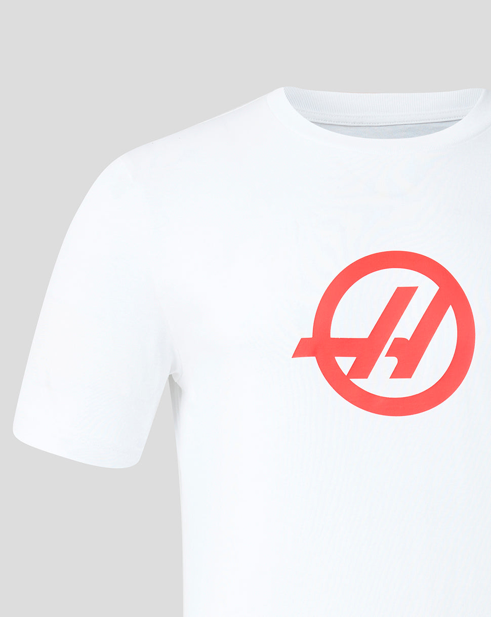 Official Haas Team Unisex Regular Fit T-Shirt - White