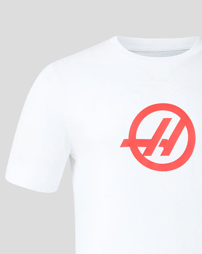 Official Haas Team Unisex Regular Fit T-Shirt - White