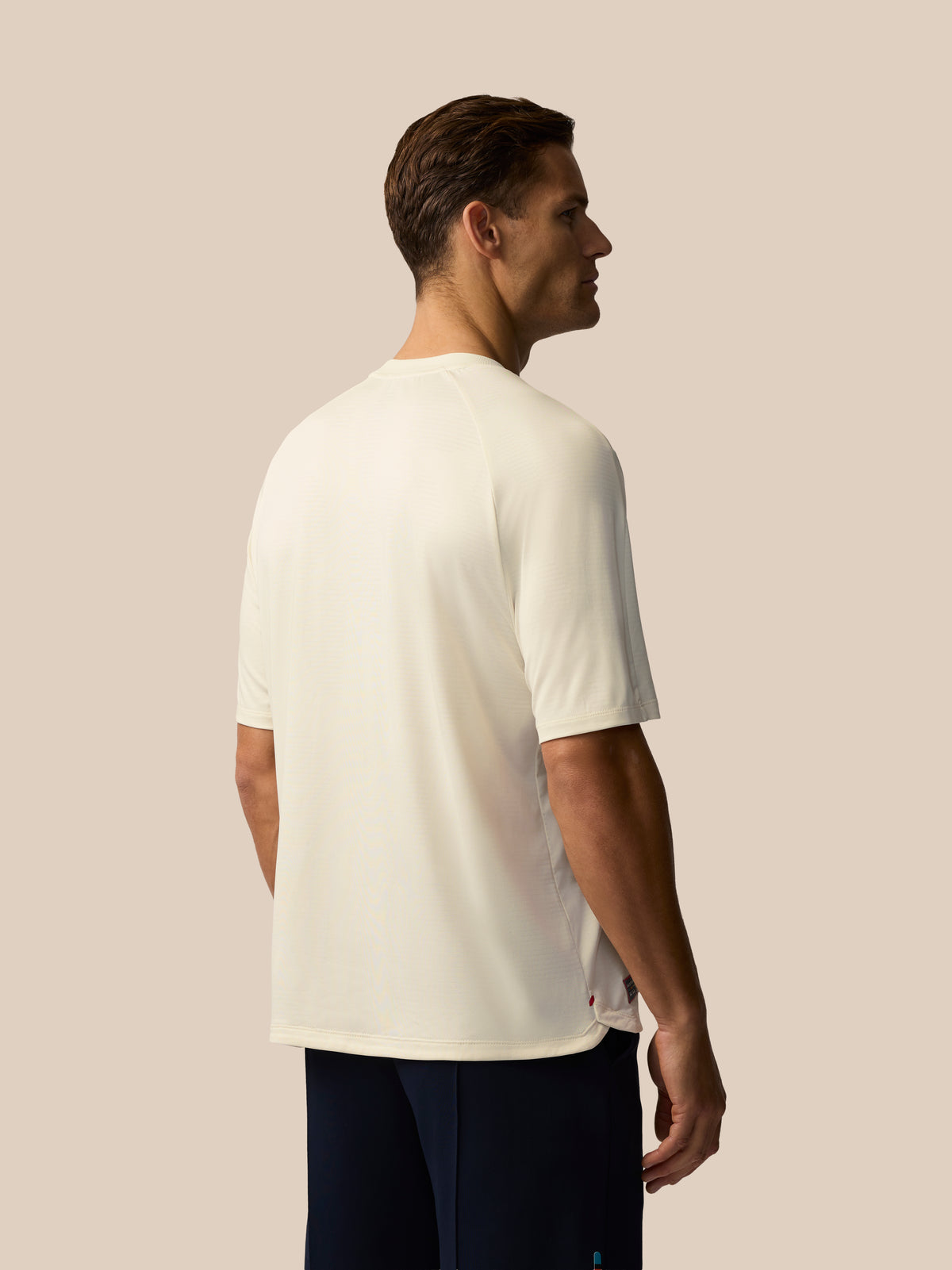 Paul Smith x Castore x England Cricket Unisex Jacquard T-Shirt - Whisper White