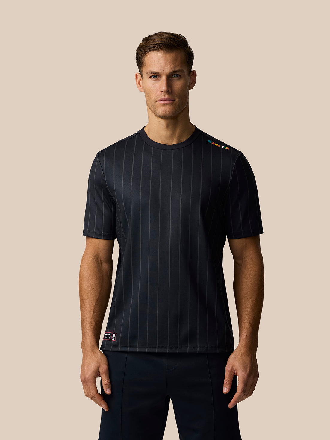 Paul Smith x Castore x England Cricket Unisex Striped T-Shirt - Night Sky