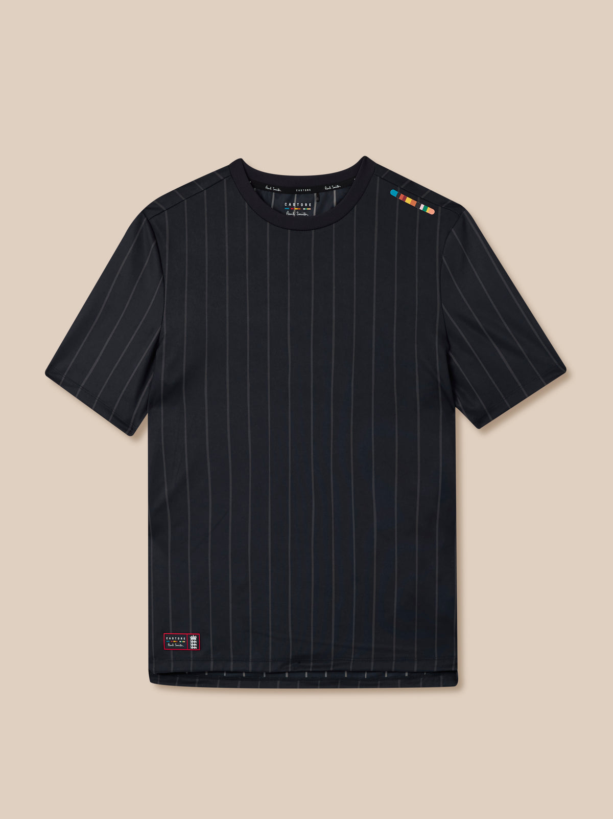 Paul Smith x Castore x England Cricket Unisex Striped T-Shirt - Night Sky