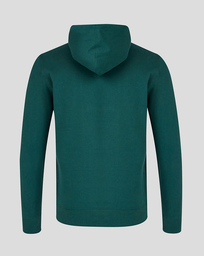 Leicester Tigers Unisex 25/26 Travel Brushed Back Hoodie- Dark Green