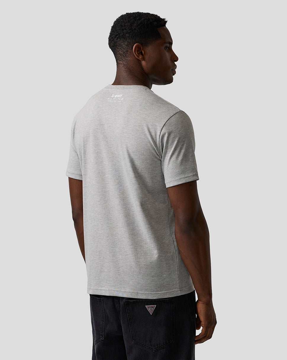 Unisex Regular Fit Graphic T-Shirt - Grey Marl - Grey Marl