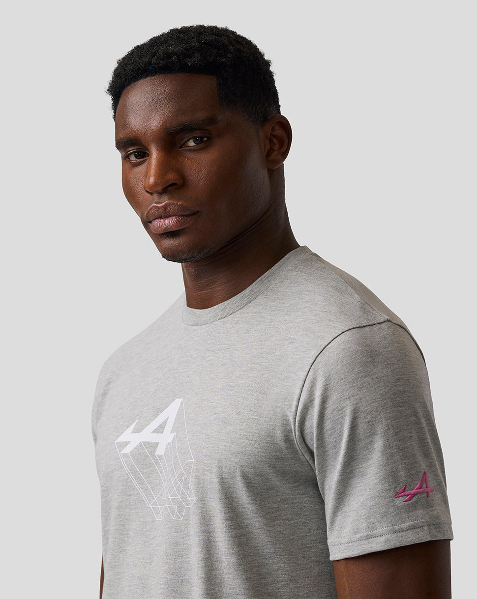 Unisex Regular Fit Graphic T-Shirt - Grey Marl - Grey Marl