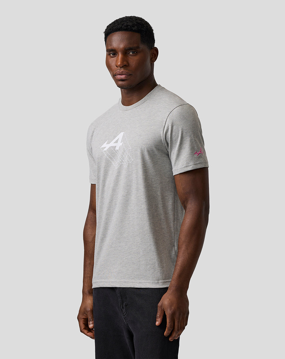 Unisex Regular Fit Graphic T-Shirt - Grey Marl - Grey Marl