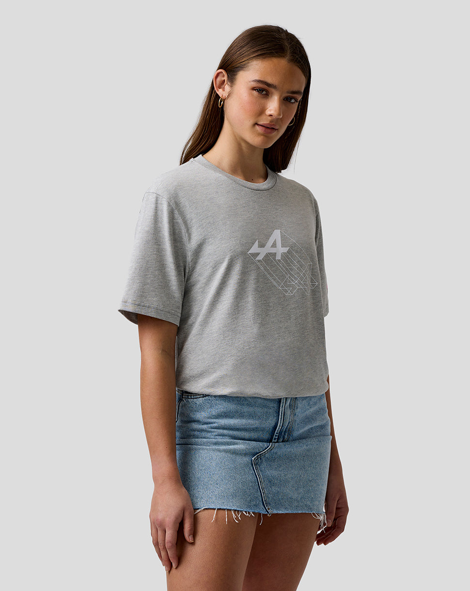 Unisex Regular Fit Graphic T-Shirt - Grey Marl - Grey Marl