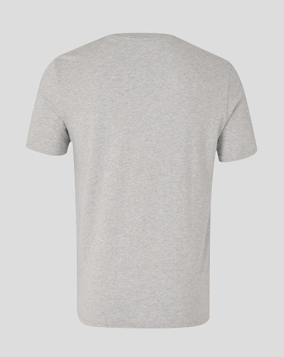 Bath Rugby Unisex Logo Rugby Tee - Heather Grey