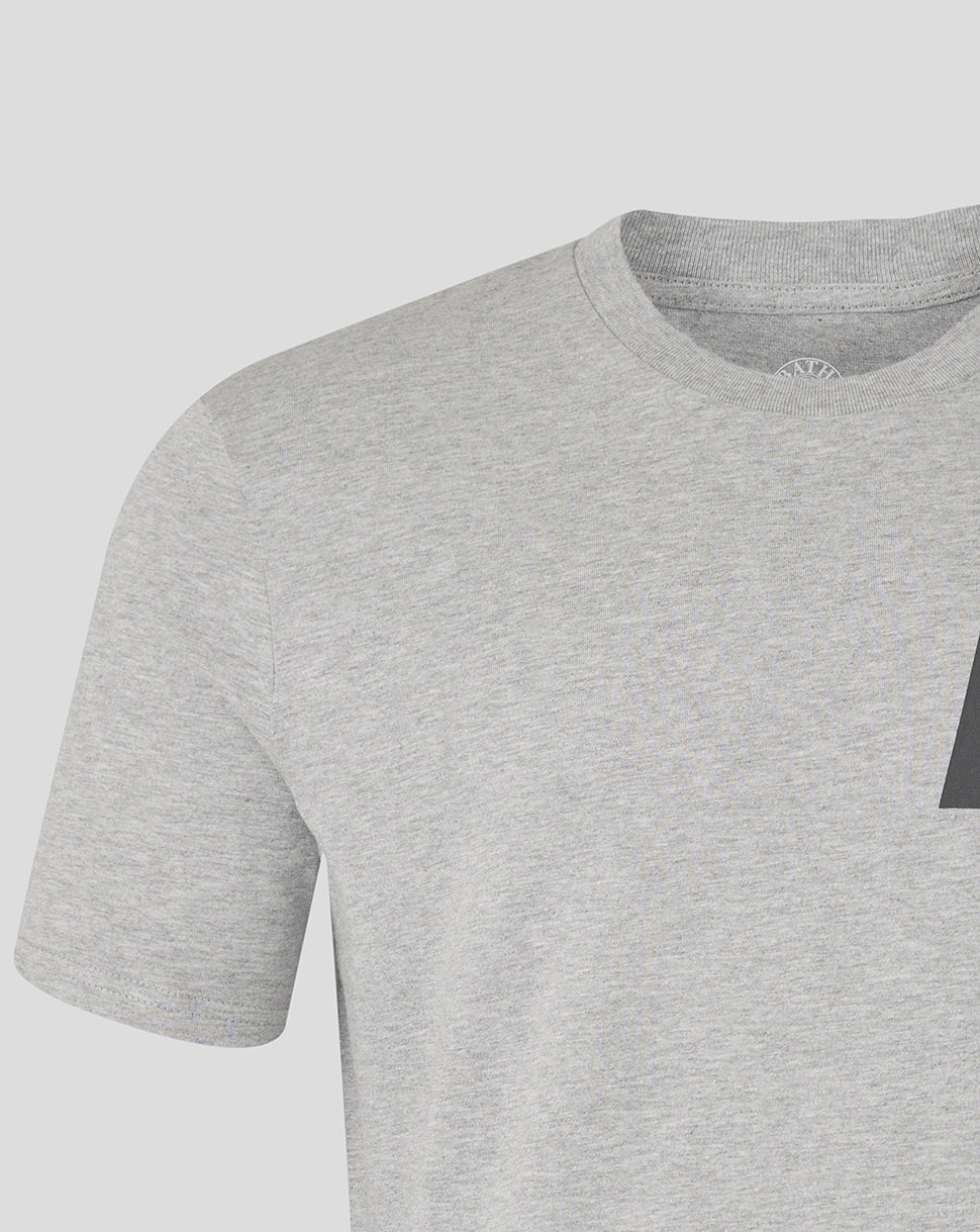 Bath Rugby Unisex Logo Rugby Tee - Heather Grey - Heather Grey
