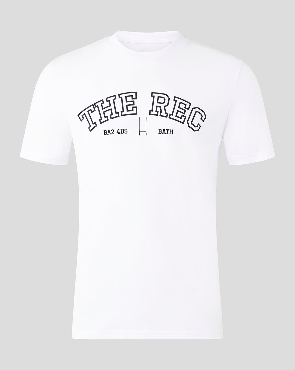Bath Rugby Unisex The Rec Tee - White