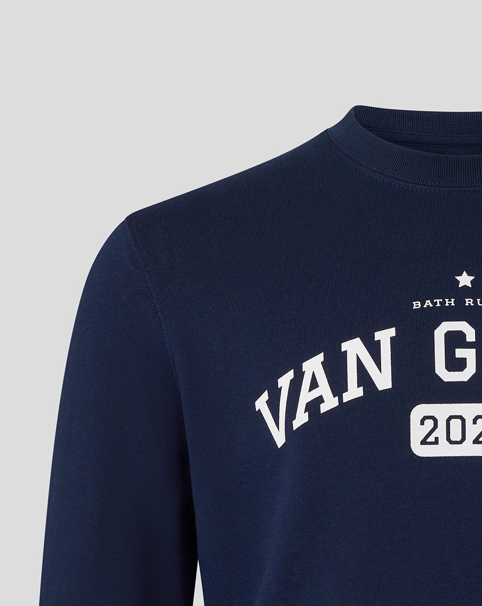 Bath Rugby Unisex Van Graan Crew Sweatshirt - French Navy