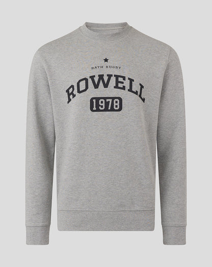 Bath Rugby Unisex Rowell Crew Sweatshirt - Heather Grey