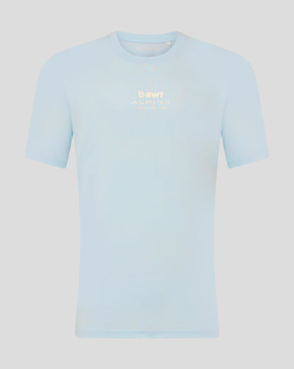 Alpine Unisex Core Driver Franco Colapinto Relaxed Fit Short Sleeve T-Shirt – Ice Blue