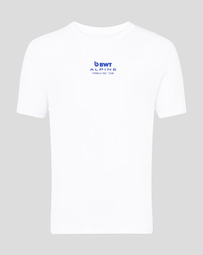 Alpine Unisex Core Driver Pierre Gasly Relaxed Fit T-Shirt – White