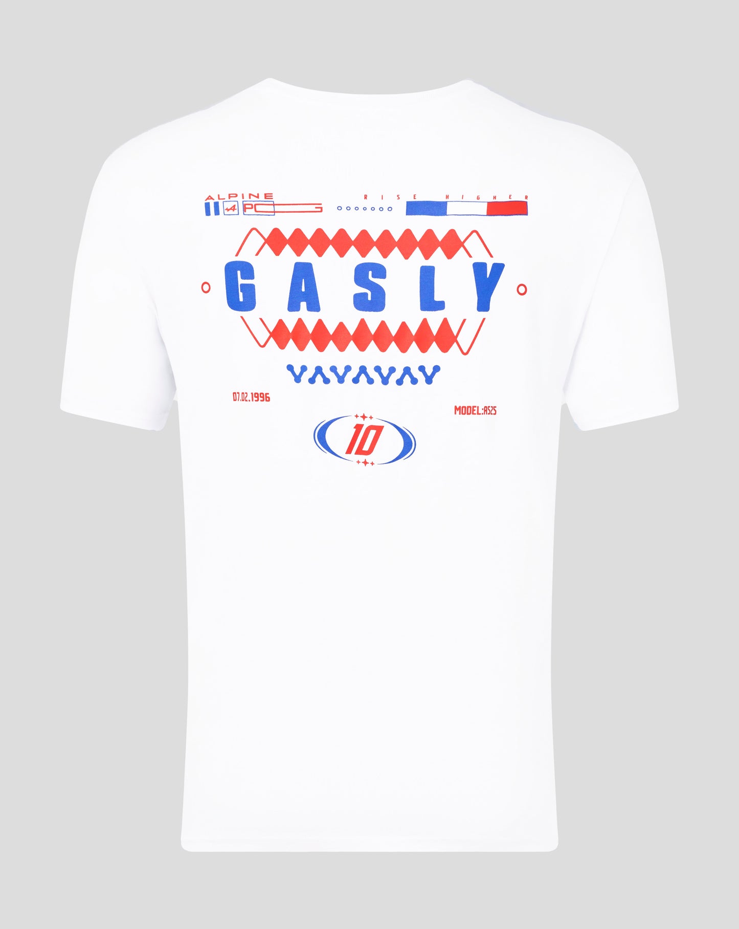 Alpine Unisex Core Driver Pierre Gasly Relaxed Fit T-Shirt – White