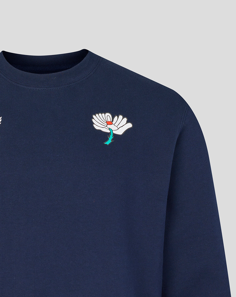 Yorkshire Cricket Unisex 26/27 Crewneck Sweatshirt - Navy - French Navy