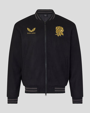 England Rugby x Undefeated x Castore Unisex Bomber Jacket - Black