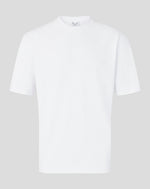 White t-shirt on a light gray background