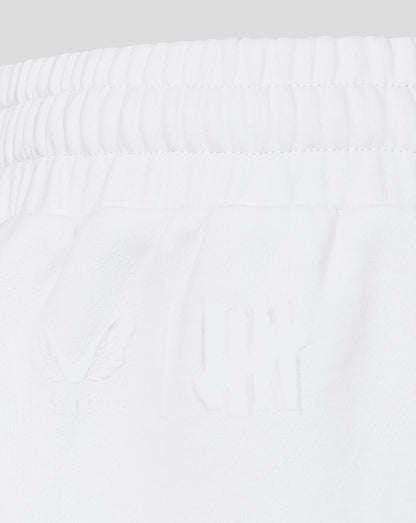 White shorts on a light background