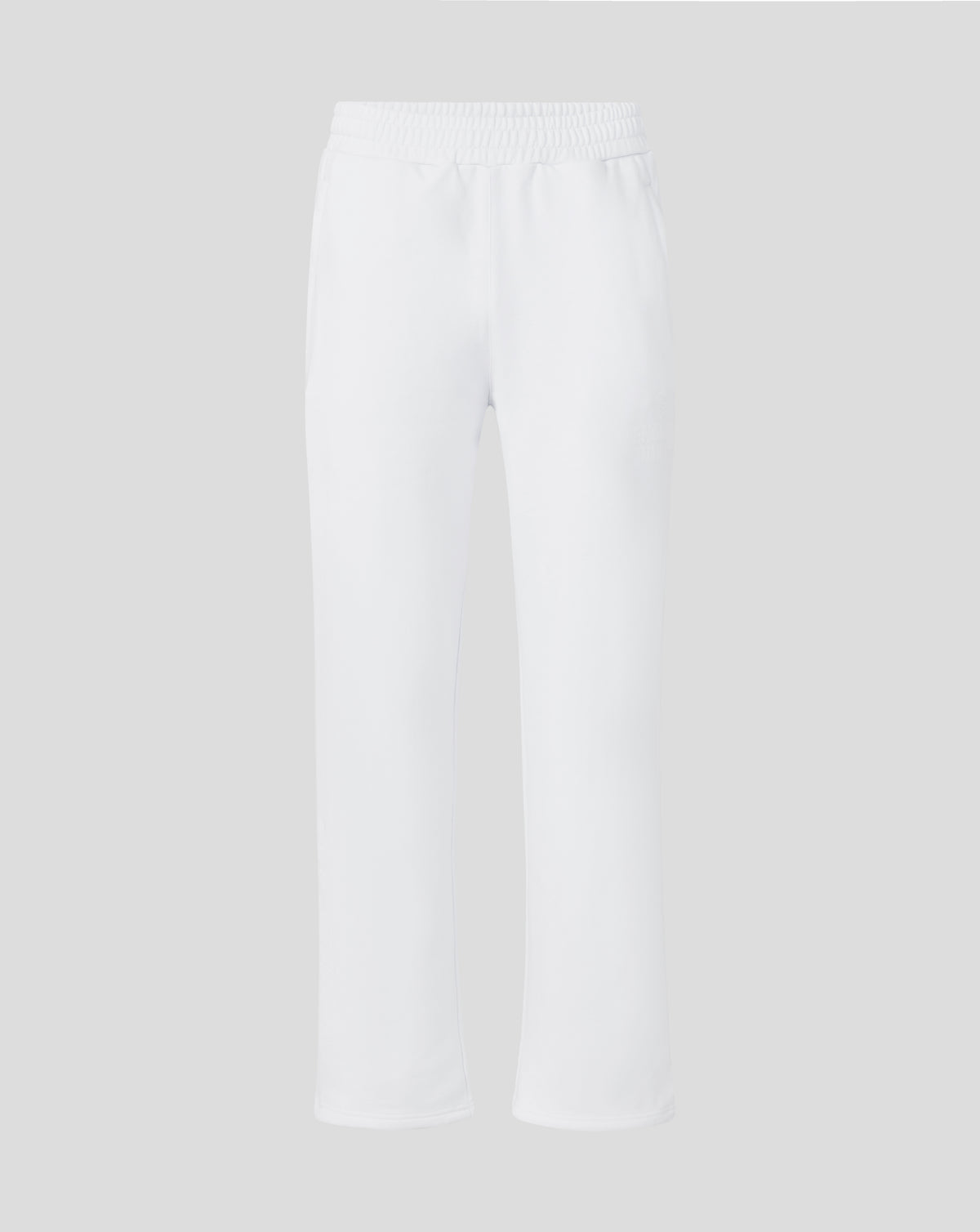 White pants on a light gray background