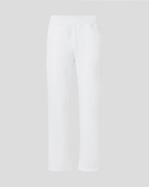White pants on a light gray background