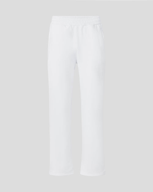 White pants on a light gray background