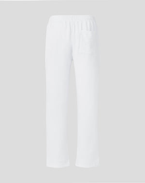White pants on a light gray background