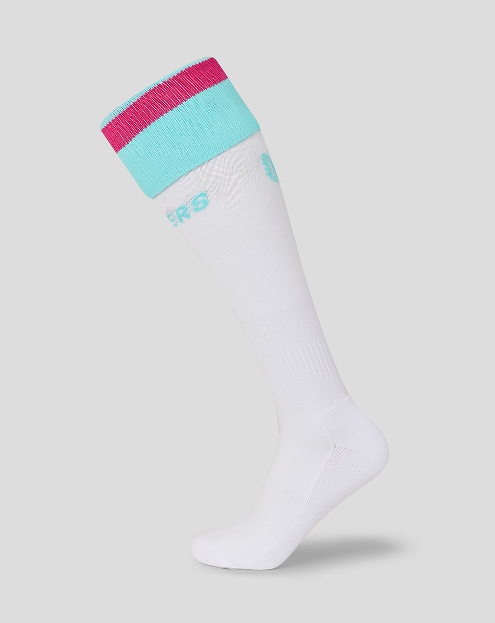 Leicester Tigers Unisex 25/26 Slater Cup Special Edition Pro Socks - White