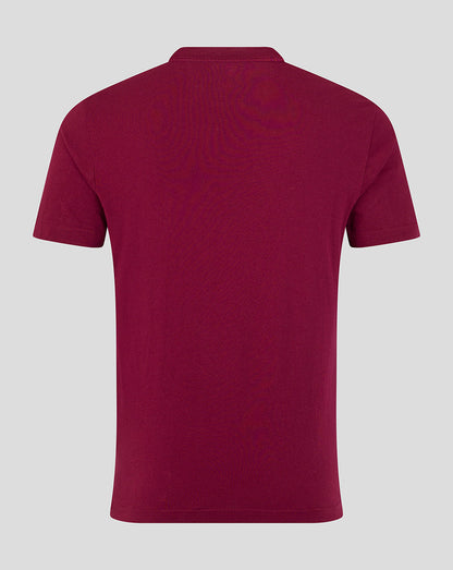 Leicester Tigers Unisex 25/26 Varsity Short Sleeve T-Shirt - Burgundy