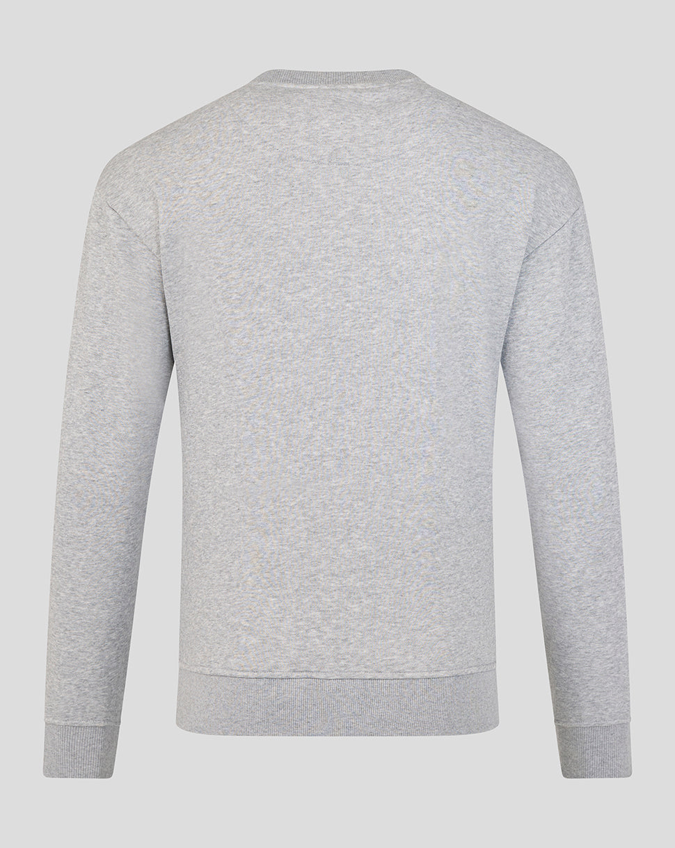Leicester Tigers Unisex 25/26 Varsity Crew Sweatshirt - Grey