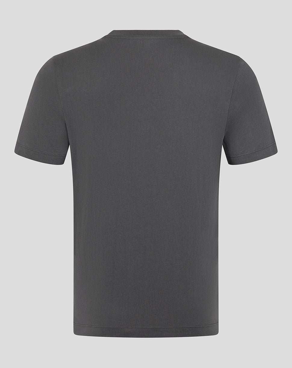 Leicester Tigers Unisex 25/26 Varsity Tigers Shirt Sleeve T-Shirt - Charcoal