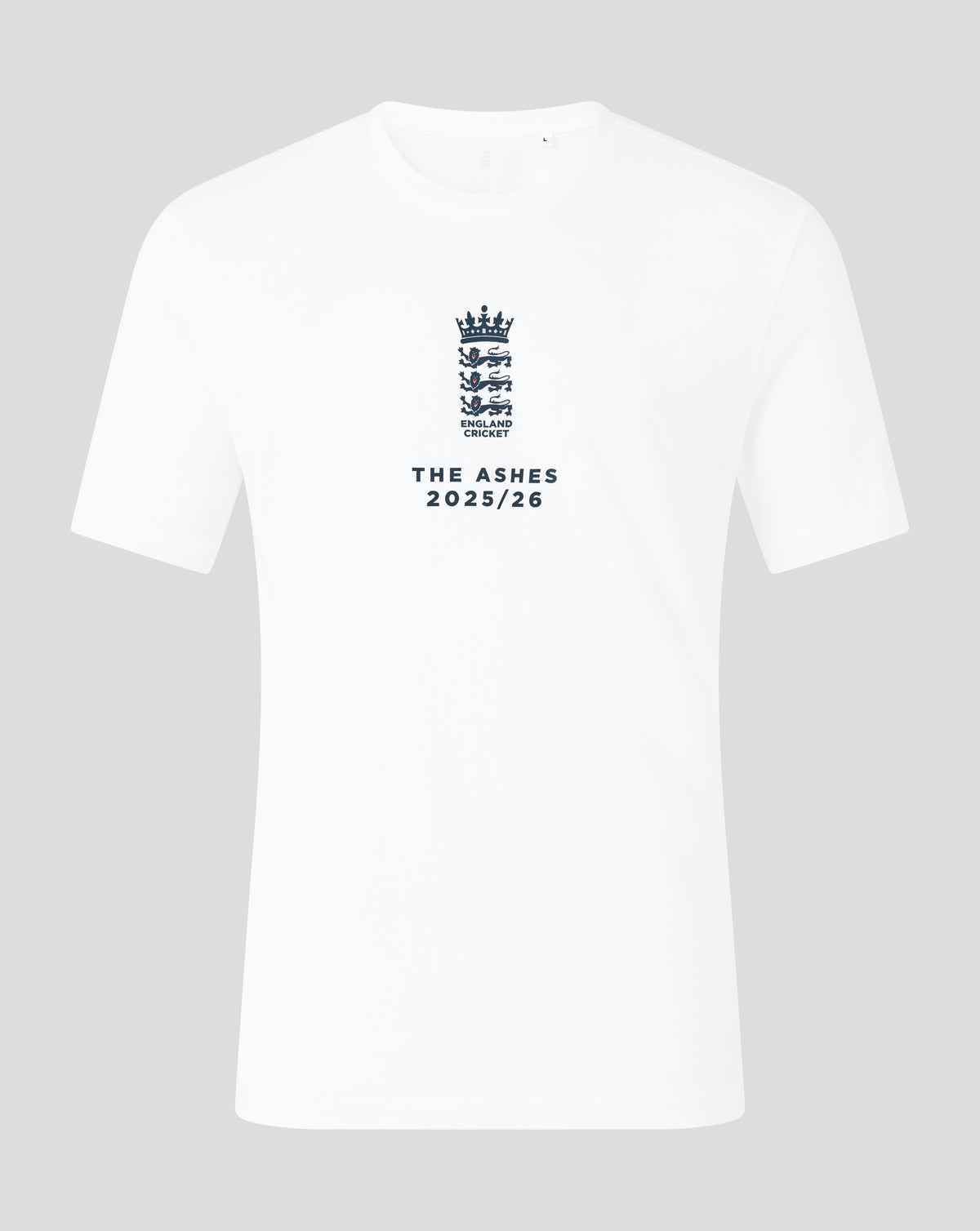 England Cricket Unisex 25/26 Essentials Ashes T-Shirt - White - White