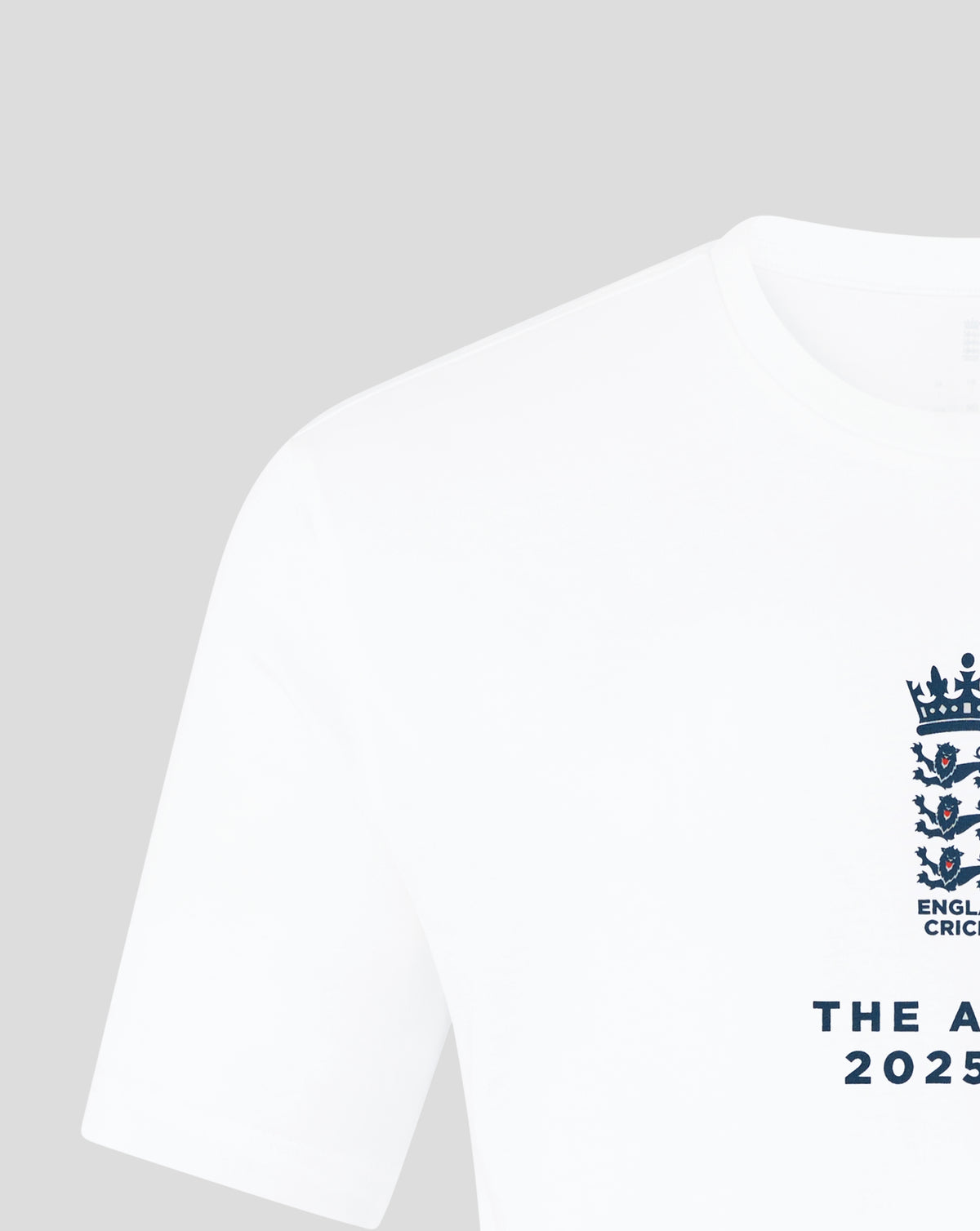 England Cricket Unisex 25/26 Essentials Ashes T-Shirt - White - White