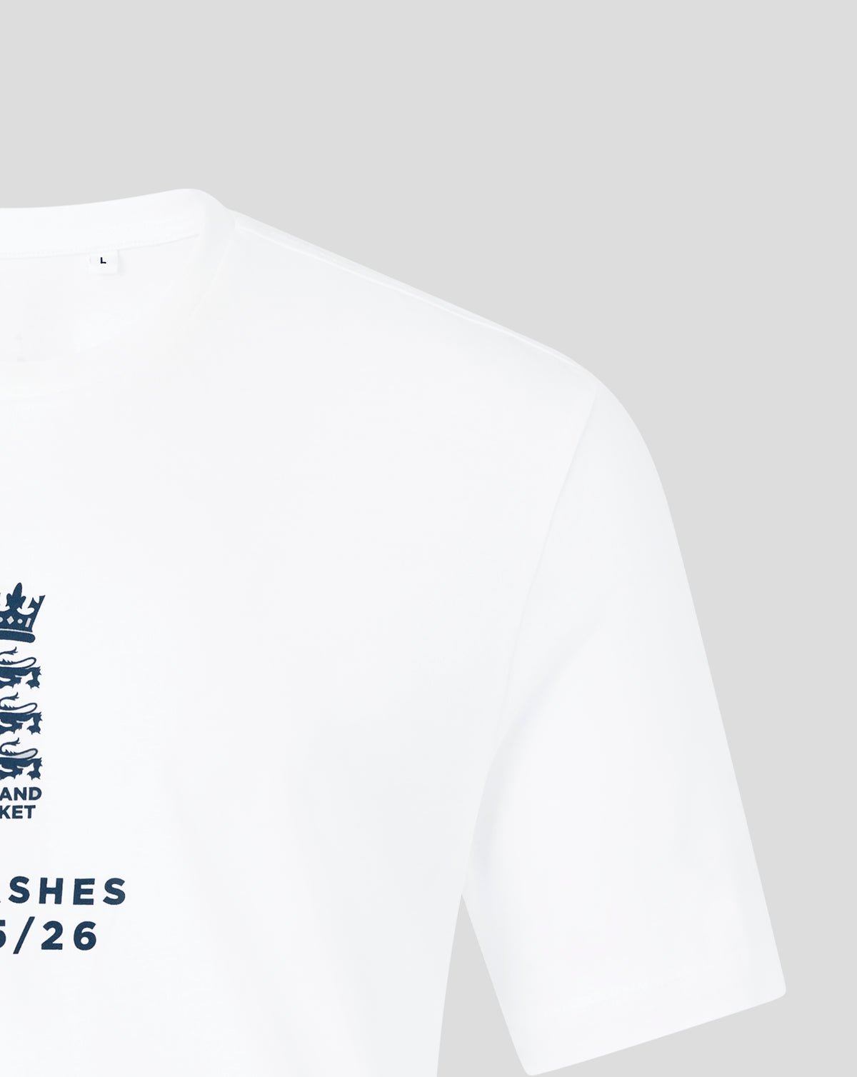 England Cricket Unisex 25/26 Essentials Ashes T-Shirt - White - White