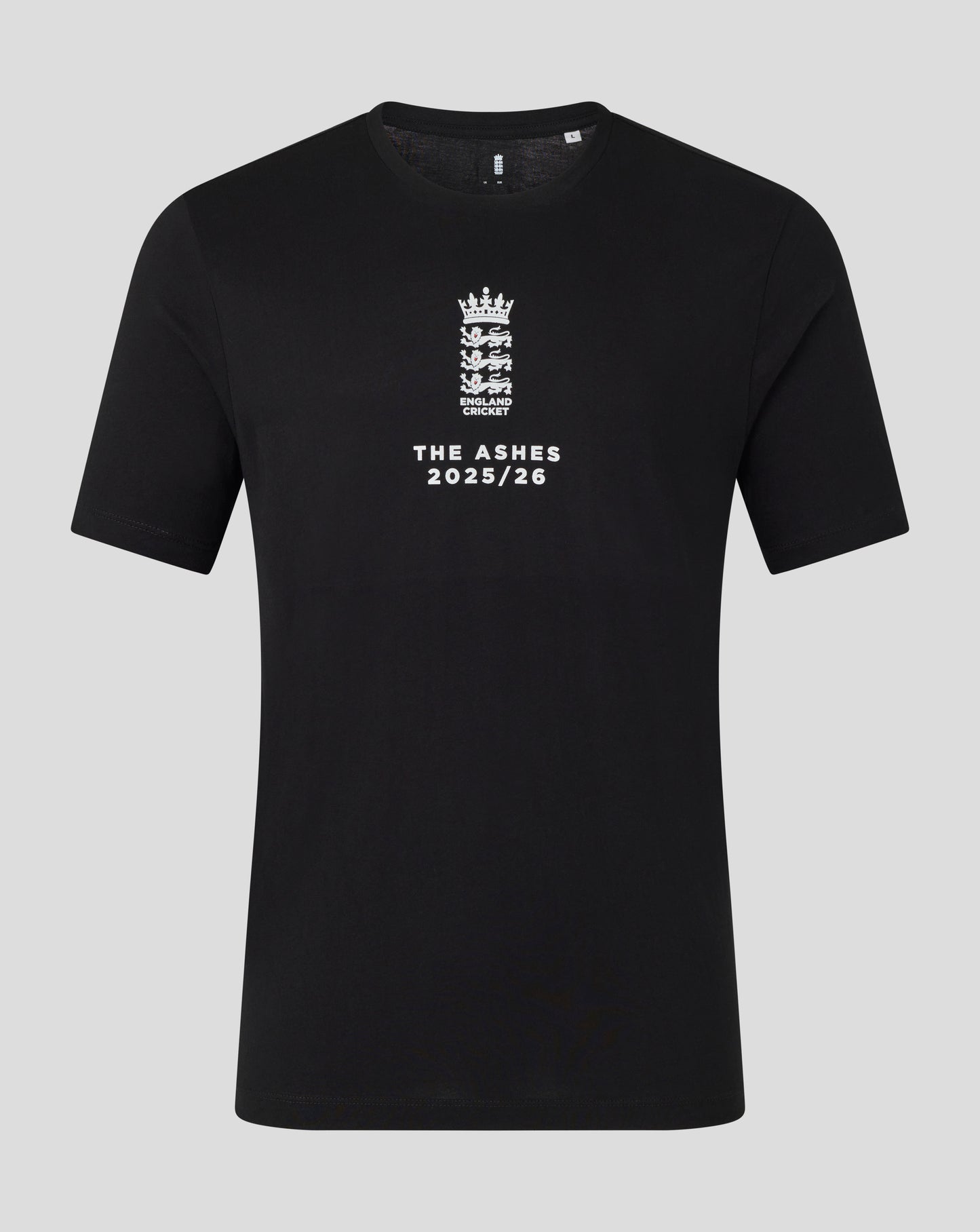 England Cricket Unisex 25/26 Essentials Ashes T-Shirt - Black