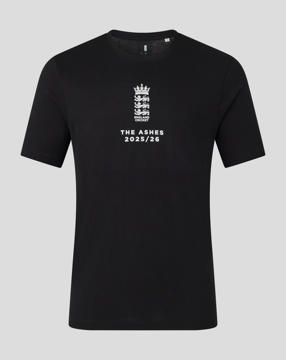 England Cricket Unisex 25/26 Essentials Ashes T-Shirt - Black - Black